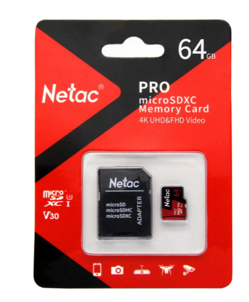 Карта памяти MicroSD 64GB Netac ECO Class 10 (NT02P500ECO-064G-R) купить ЦИТ Карта памяти MicroSD 64GB Netac ECO Class 10 (NT02P500ECO-064G-R) фото