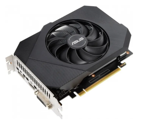 Видеокарта PCI-E 4Gb ASUS NV PH-GTX1650-O4GD6-P-V2  GTX1650 128bit GDDR6 1410/12000 DVI HDMI, DP, HD фото