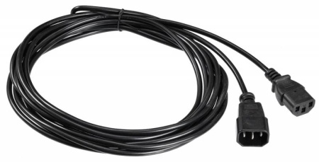 Кабель-удлинитель Buro AN23-1008-5 IEC C13 IEC C14 5м черный фото