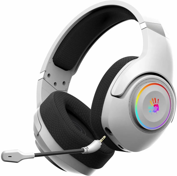 Игровые наушники с микрофоном A4 Bloody GR270 BT/Radio белый фото