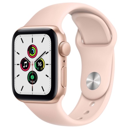 Умные часы Apple Watch SE 40mm Gold/Pink Sand Sport Band MYDN2RU/A фото
