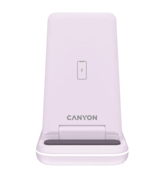 Беспроводное зарядное устройство CANYON WS-304 3в1 Розовый (CNS-WCS304IP) купить ЦИТ Беспроводное зарядное устройство CANYON WS-304 3в1 Розовый (CNS-WCS304IP) фото