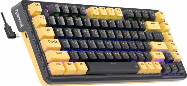 Клавиатура механическая Redragon Elf  RGB фиолет-желтый фото