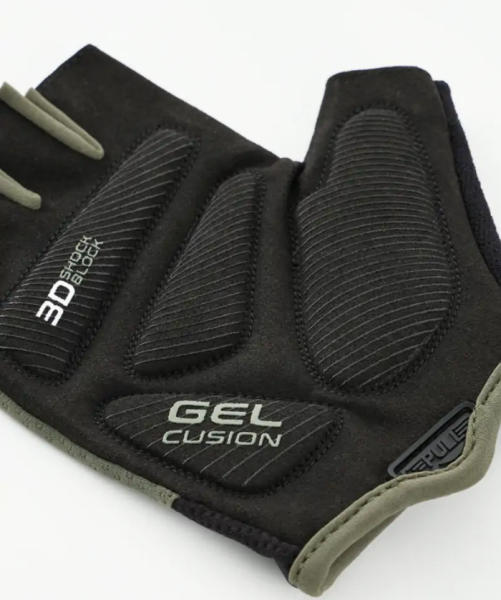 Перчатки для фитнеса STARFIT WG-204, черный/хаки (S) фото