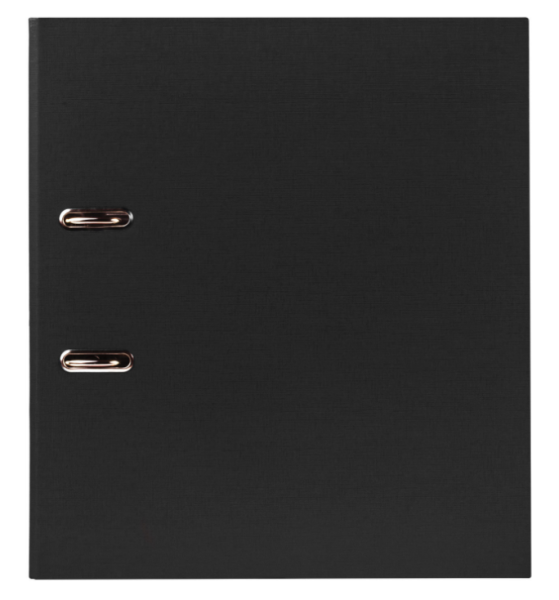 Папка-регистратор BRAUBERG с покрытием из ПВХ, 50 мм, черная (удвоенный срок службы), 220886 фото