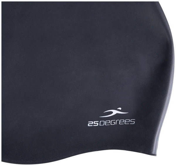 Шапочка для плавания 25DEGREES Nuance Black 25D21004A, силикон фото