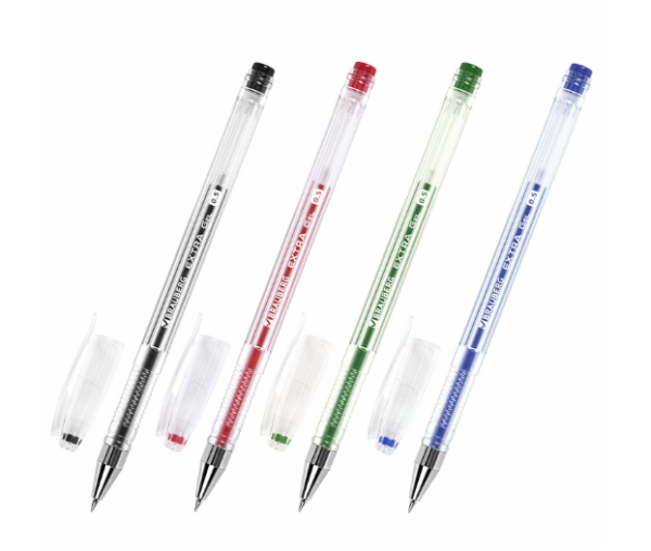 Ручки гелевые BRAUBERG "EXTRA", НАБОР 4 ЦВЕТА, узел 0,5мм, линия 0,35мм, 143905 фото