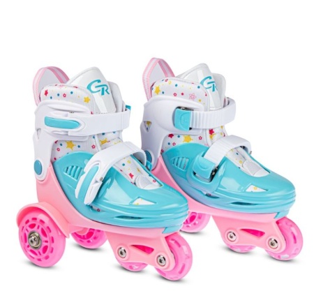 Набор роликов-квадов CITYRIDE JB9000108 (27-30) , шлем, комплект защиты, сумка, колёса PU, пластиков фото