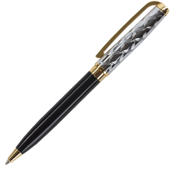 Ручка подарочная шариковая GALANT Consul, корпус серебр./черный, золот.детали, 0,7мм, синяя, 140963 купить ЦИТ Ручка подарочная шариковая GALANT Consul, корпус серебр./черный, золот.детали, 0,7мм, синяя, 140963 фото