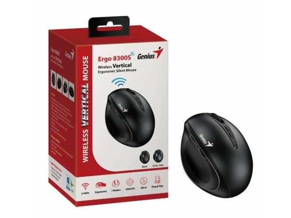Мышь Genius Ergo 8300S black беспроводная оптическая фото