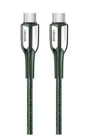 Кабель Type-C - Lightning Usams US-SJ401 1.2м зелёный фото