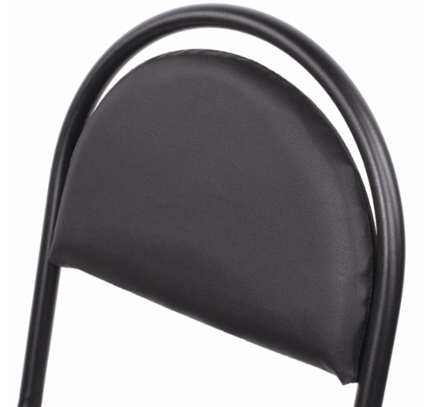 Стул для посетителей Стандарт, черный каркас, кожзам черный, РС00М фото