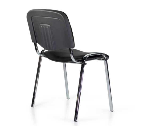 Стул STAFF "Iso Lite CF-008", хром, ткань черная (С-11), 532565 фото