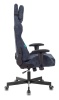 Кресло игровое Zombie VIKING KNIGHT Fabric синий Light-27 с подголов. крестовина металл фото
