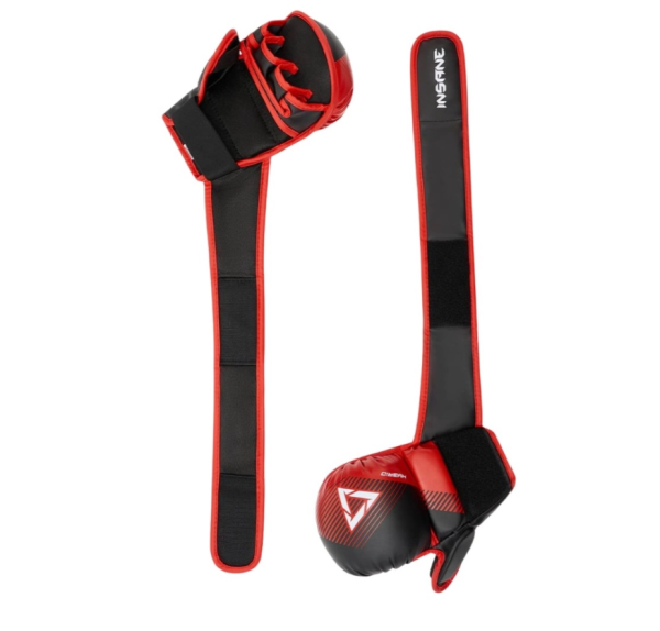 Перчатки MMA INSANE HYBRID IN24-MG100, красный (L) фото