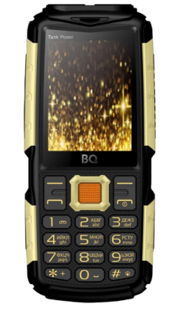 Мобильный телефон BQ 2430 TANK POWER BLACK+GOLD фото