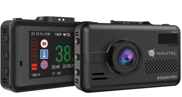 Радар-детектор с видеорегистратором Navitel XR2600 PRO GPS черный фото