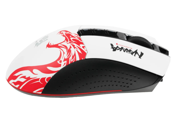 Мышь A4 Tech Bloody R90 Plus Naraka белый/рисунок оптич. (5000dpi) USB игровая (7but) фото