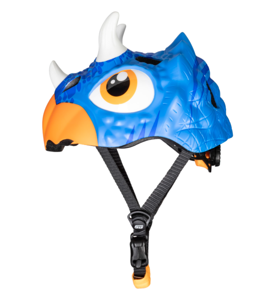 Шлем детский STG Triceraptors, обхват 49-55 см, синий с оранжевым Х126531 фото