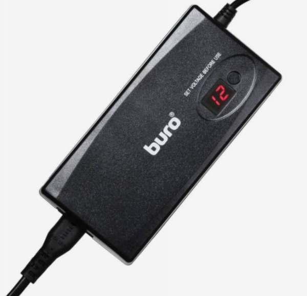 Адаптер AC Buro BUM-1245M90 ручной 90W 12V-24V 11-connectors 3.5A 1xUSB 1A от бытовой электросети LС фото