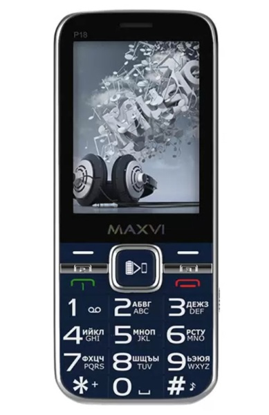 Мобильный телефон MAXVI P18 Blue (Синий) фото