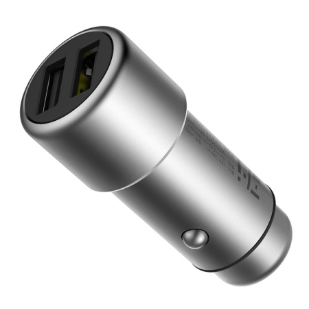 Автомобильное зарядное устройство Xiaomi ZMi Car Charger Silver, серый (AP821) фото