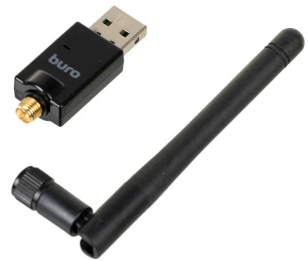 Адаптер USB Buro BU-BT50C Bluetooth 5.0+EDR class 1 100м черный фото