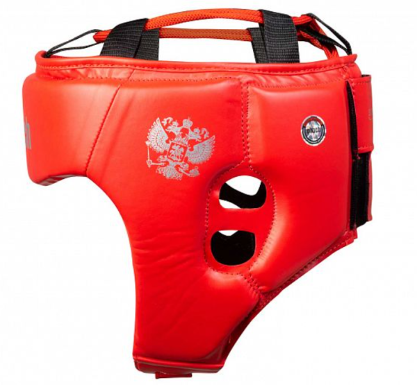 Шлем боксерский "Clinch Olimp" красный р.S фото