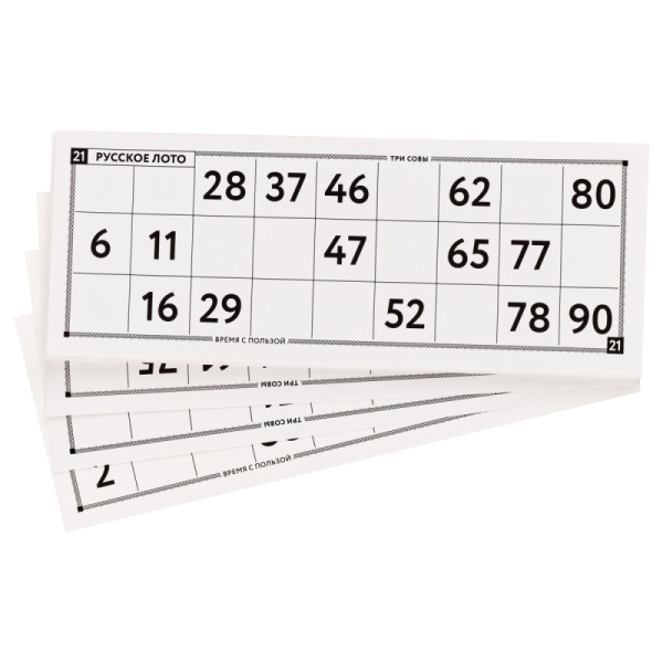 Игра настольная ТРИ СОВЫ "Русское лото", с бочонками, картонная коробка фото