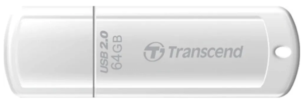 USB флеш-накопитель 64GB Transcend JetFlash 370 белый USB 2.0 TS64GJF370 фото