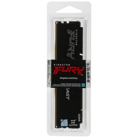 Оперативная память DDR5 16Gb (PC5-41600) 5200MHz Kingston Fury Beast Black KF552C40BB-16 фото