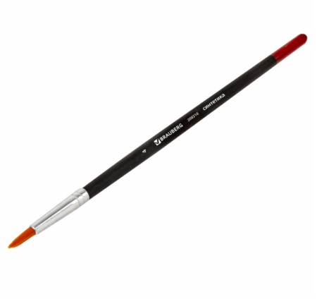 Кисть BRAUBERG, синтетика, круглая, № 4, 200210 фото