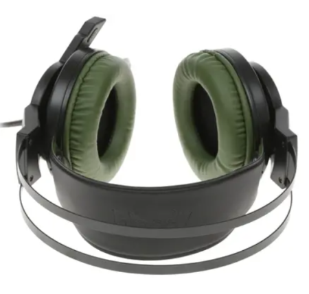 Игровые наушники с микрофоном A4 Bloody J450 черный/зеленый фото