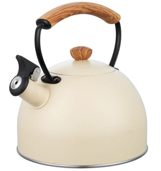 Чайник со свистком APPETITE LKD-0028BGH 2,8л, бежевый фото
