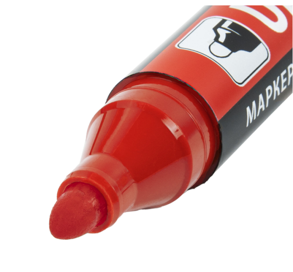 Маркер перманентный ULTRA MARKER, КРАСНЫЙ, 3,5 мм, с клипом, BRAUBERG, 152205 фото