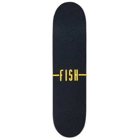 Скейтборд Fish 9963, дека клен 9 сл., размер 31"*8", колеса: 54*36мм 85А, PU, ABEC-7 карбон в/п фото