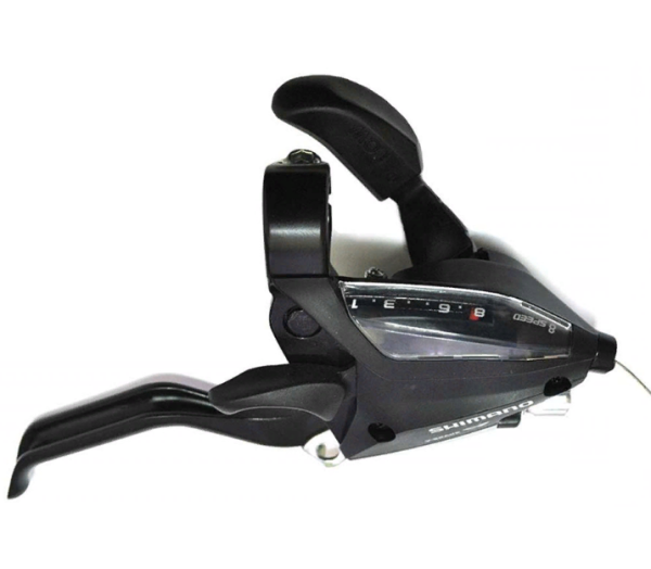 Шиф/Тор р. Shimano Altus, EF500, правый, 8 скоростей, индикатор, тормозная ручка под 2 пальца, трос  фото