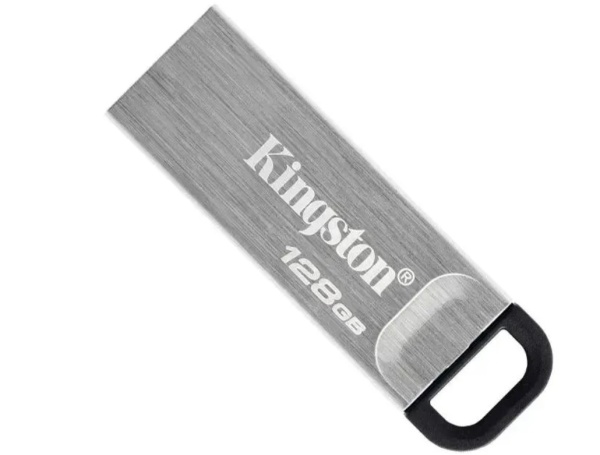 USB флеш-накопитель 128GB Kingston DataTraveler Kyson DTKN/128GB USB3.2 серебристый/черный фото