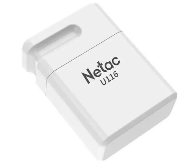 USB флеш-накопитель 64Gb Netac U116 mini 130MB/s белый USB 3.2 (NT03U116N-064G-32WH) фото