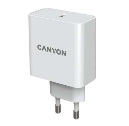Сетевое зарядное устройство Canyon H-65 CND-CHA65W01 белый (Type-c) фото