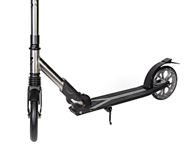 Самокат городской NOVATRACK 230FS.DEFT.SL22 DEFT PRO алюм., амортизатор, колеса 230*200 мм PU, эрго фото