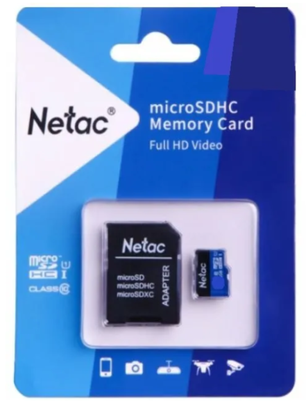 Карта памяти MicroSD 16GB Netac P500 Standard U1/Class 10 (90 Mb/s) (NT02P500STN-016G-R) фото