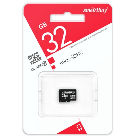 Карта памяти MicroSD 32GB Smart Buy Class 10 (SB32GBSDCL10-00LE) фото
