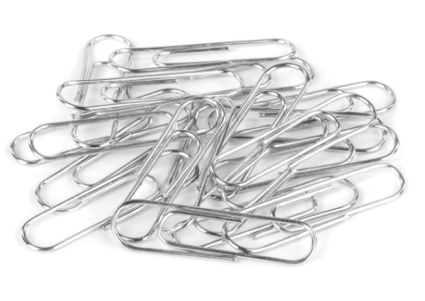 Скрепки ОФИСМАГ, 33 мм, никелированные, 100 шт., в картонной коробке, 225153 фото