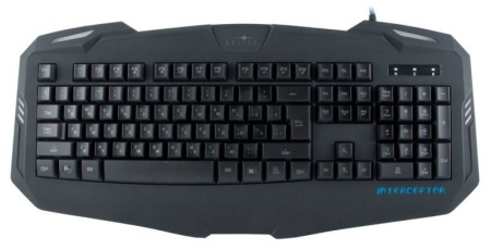 Клавиатура Oklick 730G черный USB LED Покрытие soft-touch фото