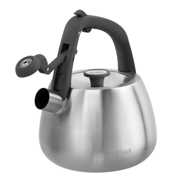 Чайник со свистком TALLER TR-11372 2,2л, нерж. фото