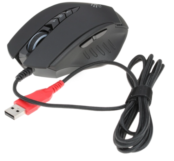 Мышь A4 Tech Bloody V8 черный оптическая (3200dpi) USB3.0 (8but) фото