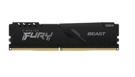 Оперативная память DDR4 32Gb (2X16Gb) (PC-25600) 3200Mhz Kingston HyperX Fury Black KF432C16BB1K2/32 фото