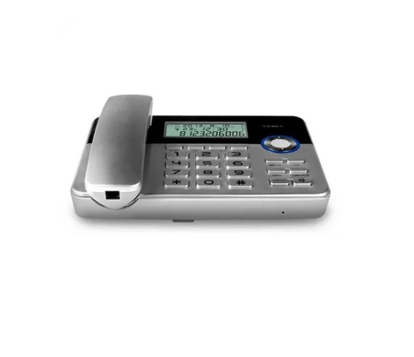 Телефон проводной TEXET TX-259 черный/серебристый фото
