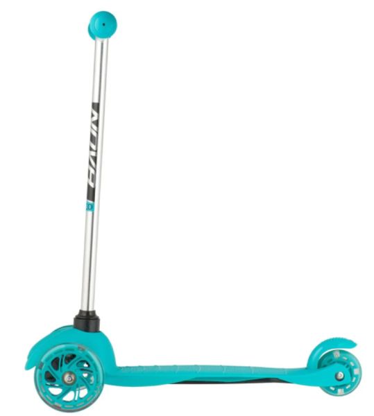 Самокат-кикборд NOVATRACK 120H.DISCOKIDS.SGBL20 Basic, детский, колеса PU пер.120*24  задн.76*24мм,  фото